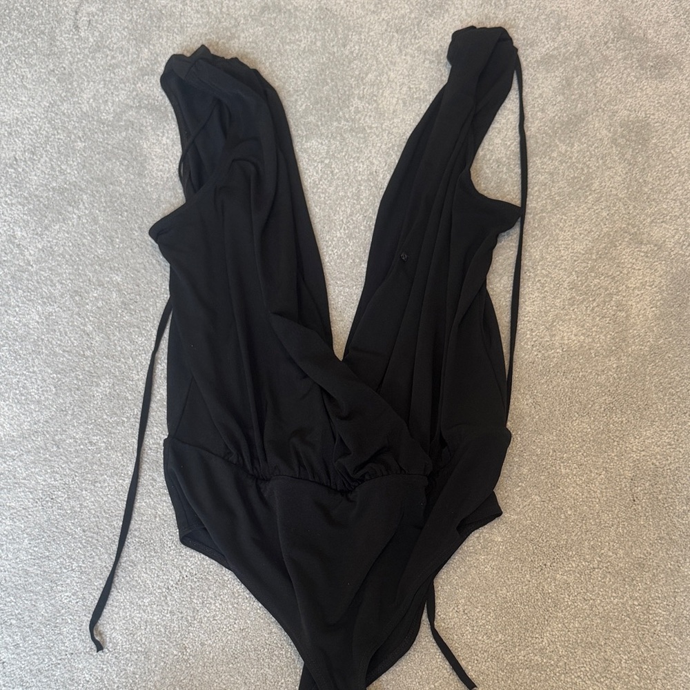 BCBG Elegant Black Bodysuit
